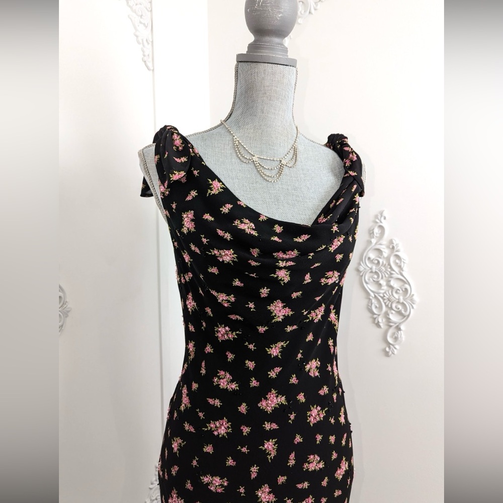 Floral Beaded Vintage Evening Gown